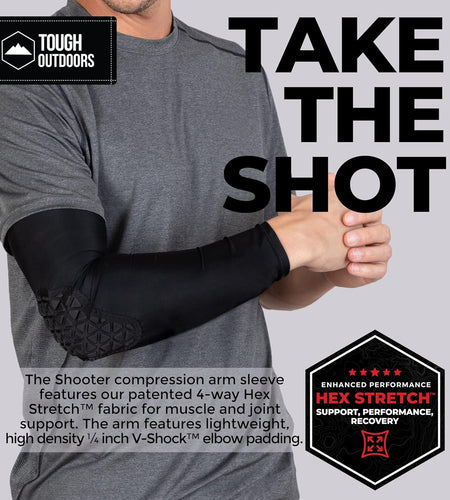 Sports Compression Arm Sleeves - Athletic & Shooting Sleeve for Youth, Kids, Men & Women - Football, Basketball & Baseball