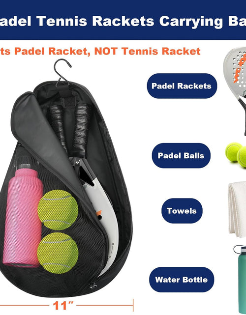 Load image into Gallery viewer, Padel Racket Bag Pickleball Paddle Sling Backpack Padel Racquet Storage Bag
