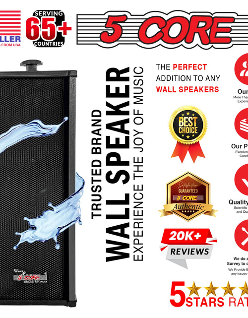 Load image into Gallery viewer, 5Core Outdoor Speakers Stereo in Wall 100W Peak Passive Home Audio System
