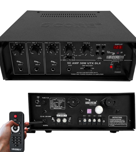 5Core Amplifier Home Audio Stereo Receiver PA Speaker Microphone Surround Sound Amp