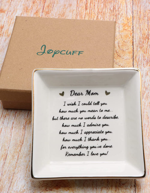 Load image into Gallery viewer, Gifts for Mom Birthday Unique from Daughter Ring Trinket Dish Tray Jewelry Ring Holder Mother&#39;S Day Thanksgiving Day Christmas Gifts for Mama Mother
