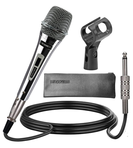 5Core XLR Microphone Dynamic Mic Karaoke Singing Studio Microfono Handheld Mics