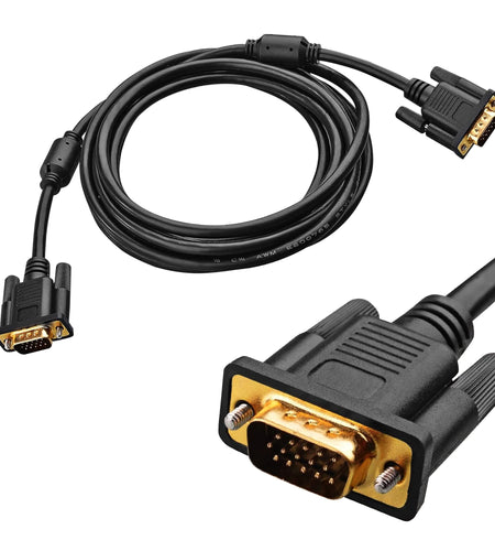 5Core VGA to VGA Cable 6Ft 15 Pin VGA Male to Male Video Transmission Extension Cord