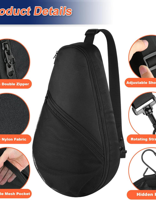Load image into Gallery viewer, Padel Racket Bag Pickleball Paddle Sling Backpack Padel Racquet Storage Bag
