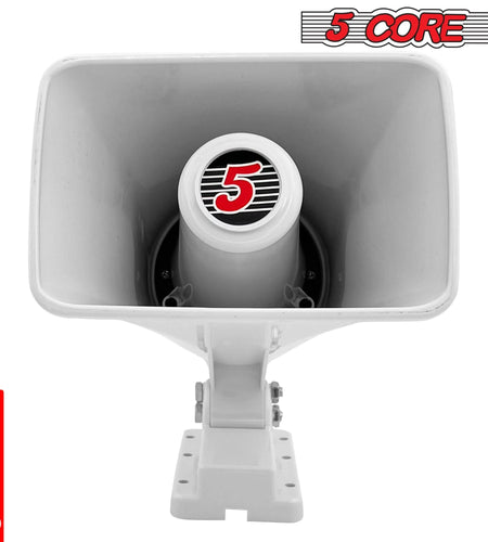 5Core Indoor Outdoor PA Horn Speaker 6 X 4 Inch Loud PA System 8Ohm 50W Loud Siren