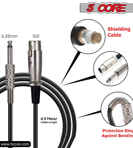 5Core XLR Microphone Dynamic Mic Karaoke Singing Studio Microfono Handheld Mics