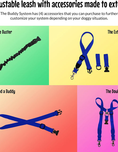 Load image into Gallery viewer, Hands Free Dog Leash, Adjustable Leash for Running, Jogging, Training and Service Dogs, Great for Small, Medium and Large Dogs, Made in USA (Royal Blue, Large Belt (27&quot;- 50&quot; Waist))

