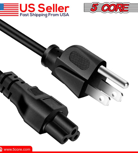 5Core AC Power Extension Cord 10Ft 3 Prong Adapter 16AWG/2C 125V 13A US Male to Female
