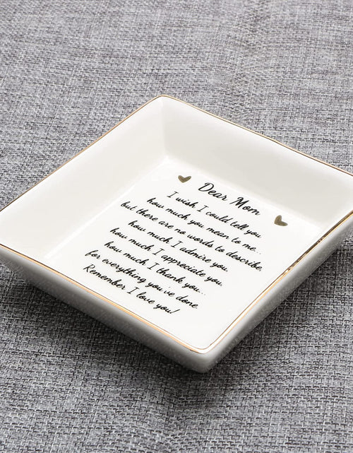 Load image into Gallery viewer, Gifts for Mom Birthday Unique from Daughter Ring Trinket Dish Tray Jewelry Ring Holder Mother&#39;S Day Thanksgiving Day Christmas Gifts for Mama Mother
