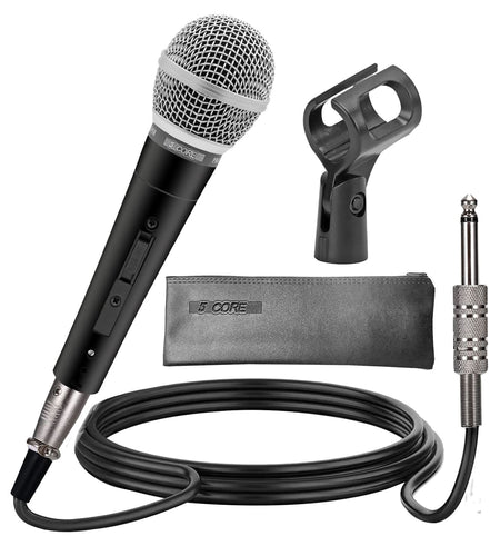 5Core XLR Microphone Dynamic Mic Karaoke Singing Studio Microfono Handheld Mics