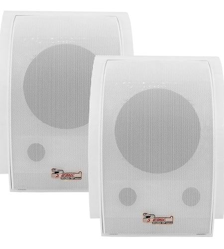 5Core Outdoor Speakers Stereo in Wall 100W Peak Passive Home Audio System