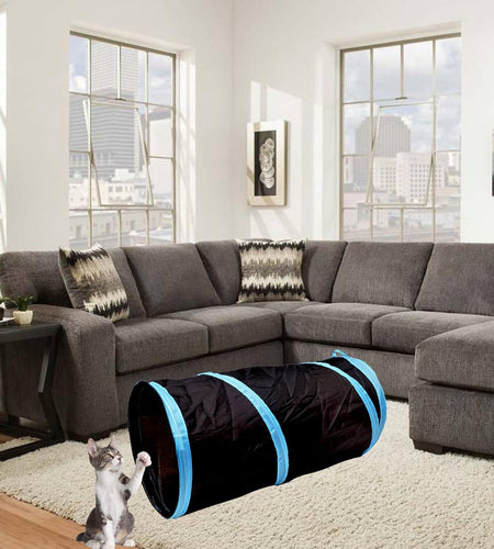 Cat Tunnel for Indoor Cats Interactive, Rabbit Tunnel Toys, Pet Toys Play Tunnels for Cats Kittens Rabbits Puppies Crinkle Collapsible