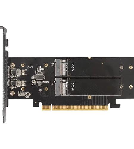 4 SSD M.2 X16 Pcie 4.0 X4 Expansion Card with Heatsink, Supports 4 Nvme M.2 2280 up to 256Gbps, Support Bifurcation Raid