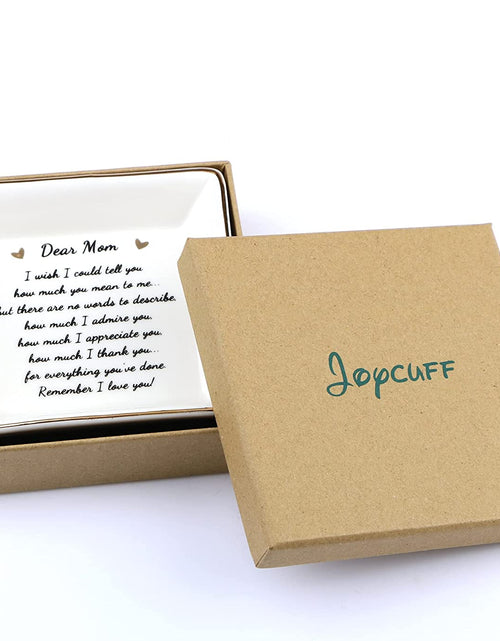 Load image into Gallery viewer, Gifts for Mom Birthday Unique from Daughter Ring Trinket Dish Tray Jewelry Ring Holder Mother&#39;S Day Thanksgiving Day Christmas Gifts for Mama Mother

