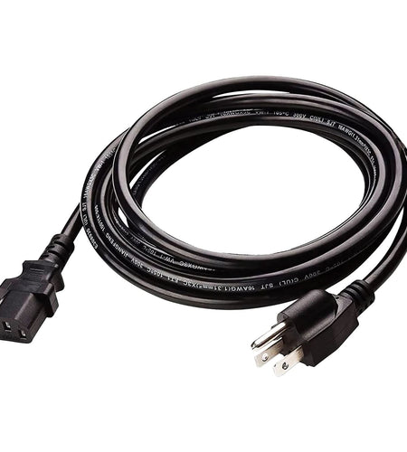 5Core AC Power Extension Cord 10Ft 3 Prong Adapter 16AWG/2C 125V 13A US Male to Female