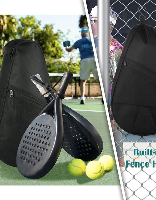 Load image into Gallery viewer, Padel Racket Bag Pickleball Paddle Sling Backpack Padel Racquet Storage Bag
